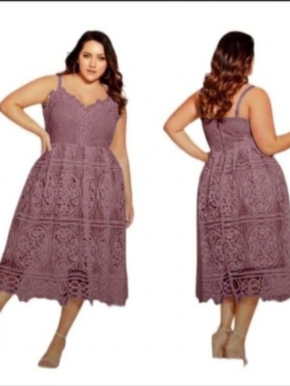 NEW City Chic Fancy Free Midi Dress in (Pink) Musk/Nude Sze XXL/24 Wedding Guest